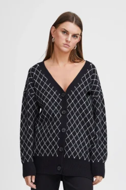 Ichi Strickwaren>IHALVINO Cardigan Black