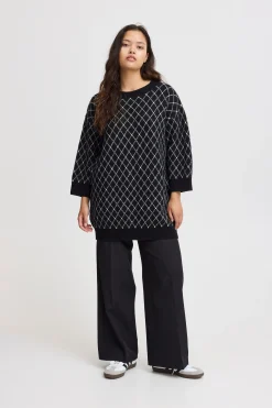 Ichi Strickwaren>IHALVINO Pullover Black