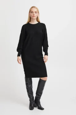 Ichi Kleider>IHANDOSA Kleid Black
