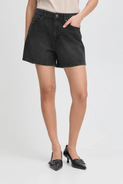 Ichi Kurze Hosen>IHAVENY Shorts Washedblack