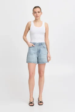 Ichi Kurze Hosen>IHAVENY Shorts WASHEDLIGHTBLUE