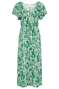 Ichi Kleider>IHAYA Kleid PineGreenIkat