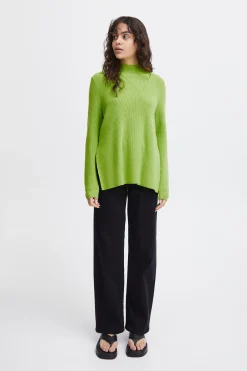 Ichi Strickwaren>IHBOSTON Pullover ParrotGreen