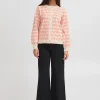 Ichi Strickwaren>IHBRIELLE Strickjacke Oatmealw.Fiesta