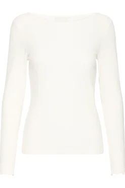 Ichi T-shirts>IHCELLA Langarm-Shirt CloudDancer