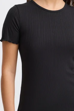 Ichi T-shirts>IHCELLA T-shirt Black