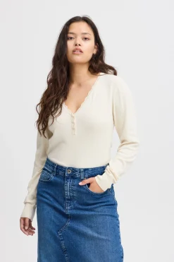 Ichi Strickwaren>IHDIANE Pullover AlmondMilk