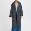 Ichi Oberbekleidung>IHEMMALU Oberbekleidung NavyBlazerHoundstooth