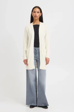 Ichi Strickwaren>IHKAMARA Cardigan CloudDancer