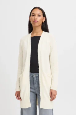 Ichi Strickwaren>IHKAMARA Cardigan CloudDancer