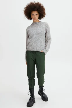 Ichi Strickwaren>IHKAMARA Pullover Greymelange