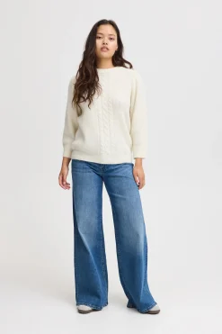 Ichi Basics | Strickwaren>IHKAMARA Pullover CloudDancer