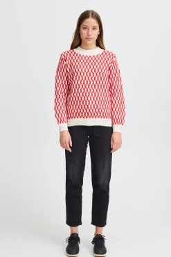 Ichi Strickwaren>IHKAMARA Pullover RacingRed