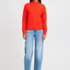 Ichi Strickwaren>IHKAMARA Pullover Orange.com