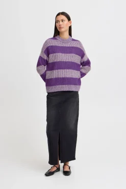 Ichi Strickwaren>IHKAMARA Pullover ImperialPurple