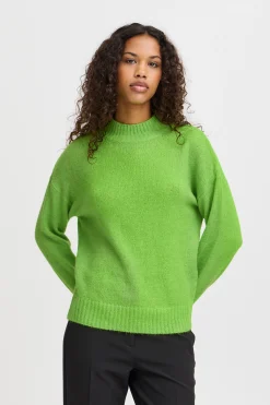 Ichi Strickwaren>IHKAMARA Pullover ParrotGreen