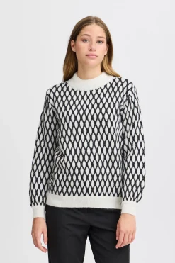 Ichi Strickwaren>IHKAMARA Pullover Meteoritew.blackLurex