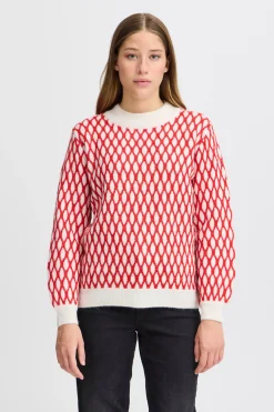 Ichi Strickwaren>IHKAMARA Pullover RacingRed