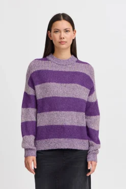 Ichi Strickwaren>IHKAMARA Pullover ImperialPurple