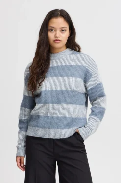 Ichi Strickwaren>IHKAMARA Pullover BlueMirage