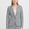 Ichi Blazers>IHKATE Blazer TotalEclipseIkatTileAop