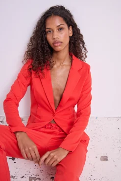 Ichi Blazers>IHKATE Blazer PoppyRed
