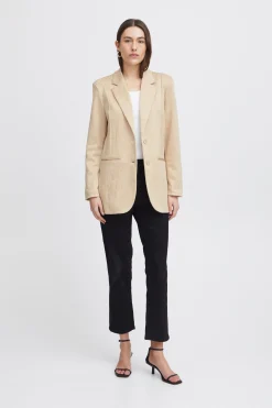 Ichi Blazers>IHKATE Blazer Doeskin
