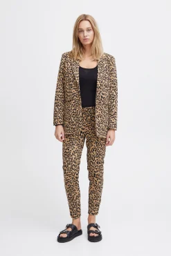 Ichi Blazers>IHKATE Blazer NaturalLeoJacquard