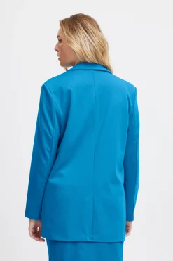 Ichi Blazers>IHKATE Blazer IndigoBunting
