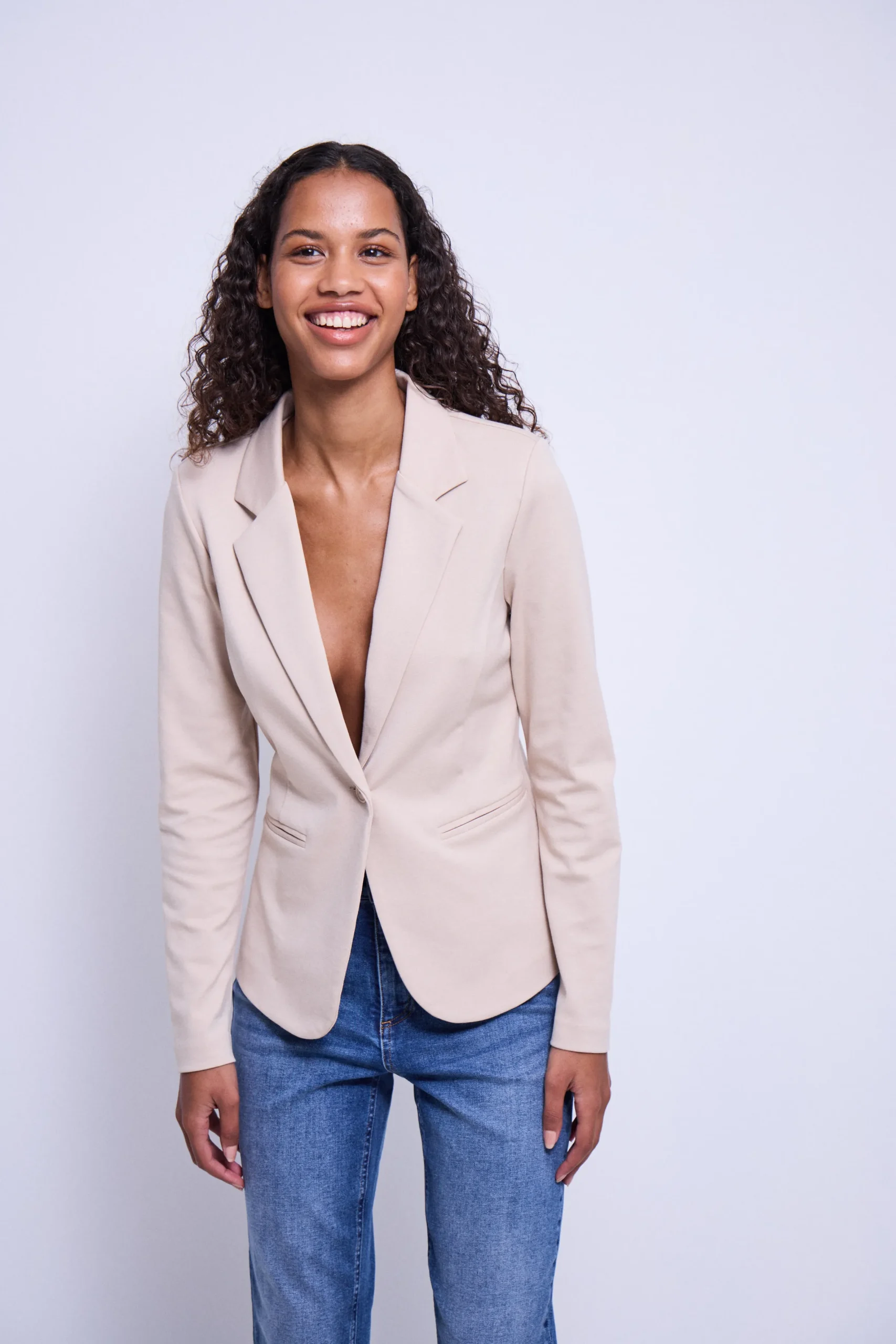 Ichi Basics | Blazers>IHKATE Blazer Doeskin