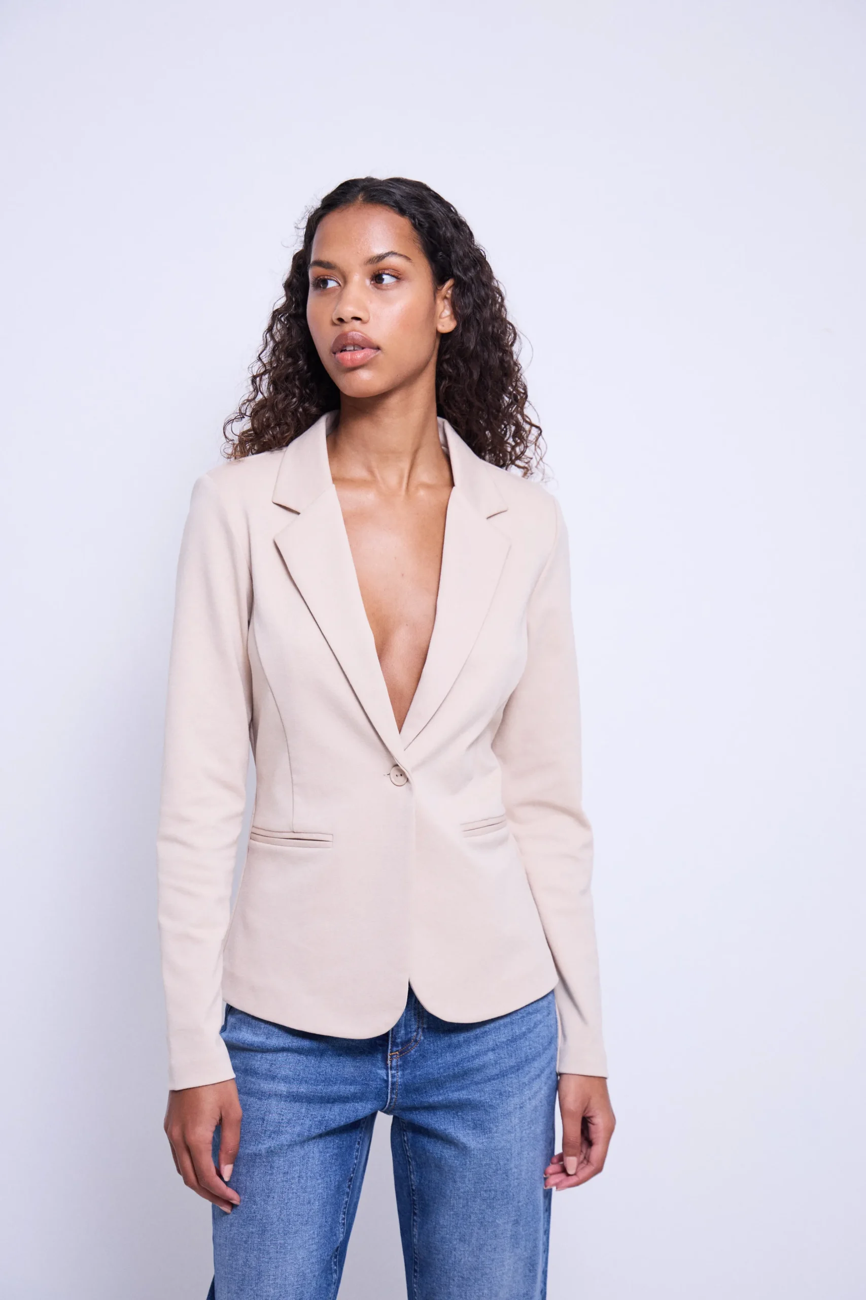 Ichi Basics | Blazers>IHKATE Blazer Doeskin