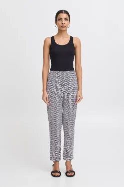 Ichi Hosen>IHKATE Casual Hose TotalEclipseIkatTileAop