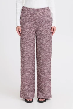 Ichi Hosen>IHKATE CHECLÉ Casual Hose PinkBerryBouclé
