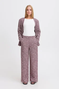Ichi Hosen>IHKATE CHECLÉ Casual Hose PinkBerryBouclé