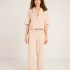 Ichi Blazers>IHKATE CROPPED Blazer Doeskin