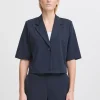 Ichi Blazers>IHKATE CROPPED Blazer TotalEclipse