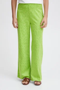 Ichi Hosen>IHKATE Hose GreeneryLeoJacquard
