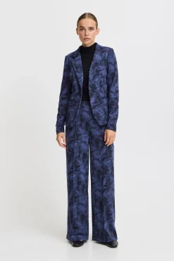 Ichi Hosen>IHKATE Hose DarkNavyFloweraop