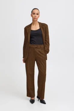 Ichi Hosen>IHKATE Hose Monk'sRobeCheckJacquard