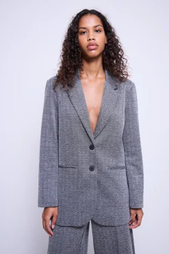 Ichi Blazers>IHKATE JACQUARD OVERSIZE Blazer