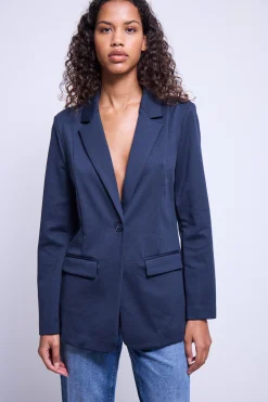 Ichi Basics | Blazers>IHKATE LONG Blazer TotalEclipse