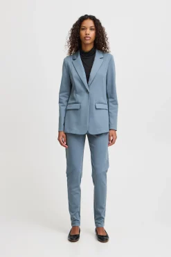 Ichi Blazers>IHKATE LONG Blazer BlueMirage