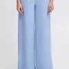 Ichi Hosen>IHKATE LONG WIDE Hose DellaRobbiaBlue