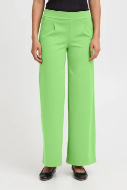 Ichi Hosen>IHKATE LONG WIDE Hose FluoriteGreen