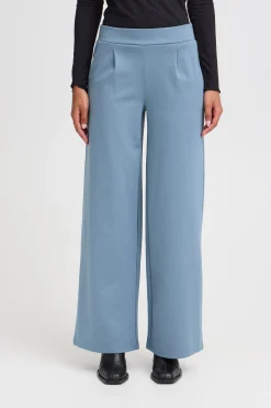 Ichi Hosen>IHKATE LONG WIDE Hose BlueMirage