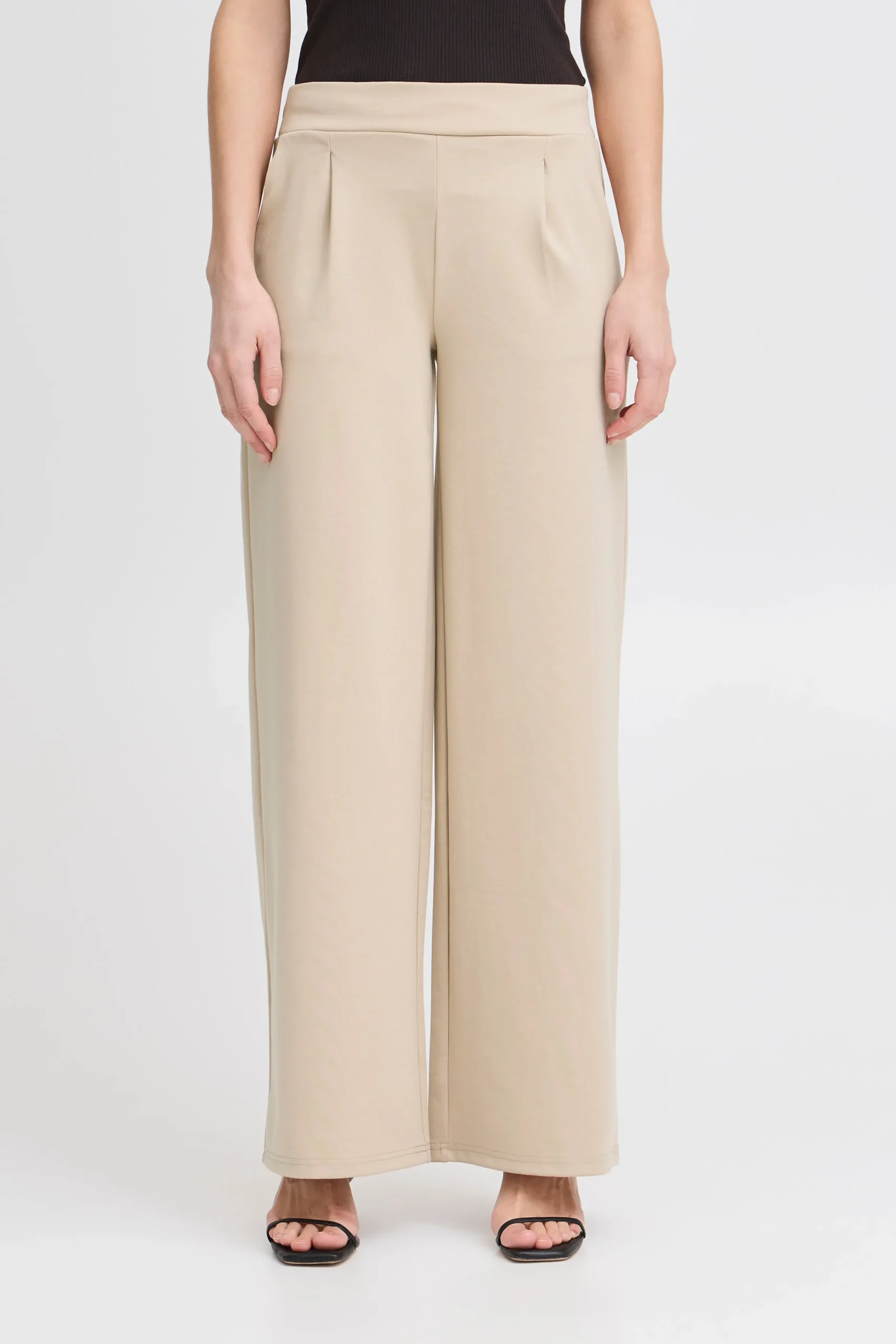 Ichi Basics | Hosen>IHKATE LONG WIDE Hose Doeskin