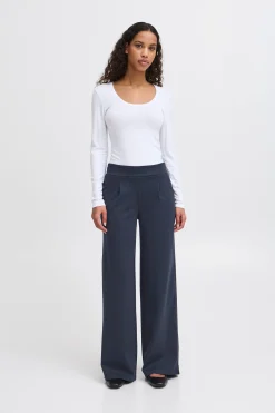 Ichi Basics | Hosen>IHKATE LONG WIDE Hose TotalEclipse
