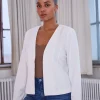 Ichi Basics | Blazers>IHKATE Short Blazer CloudDancer