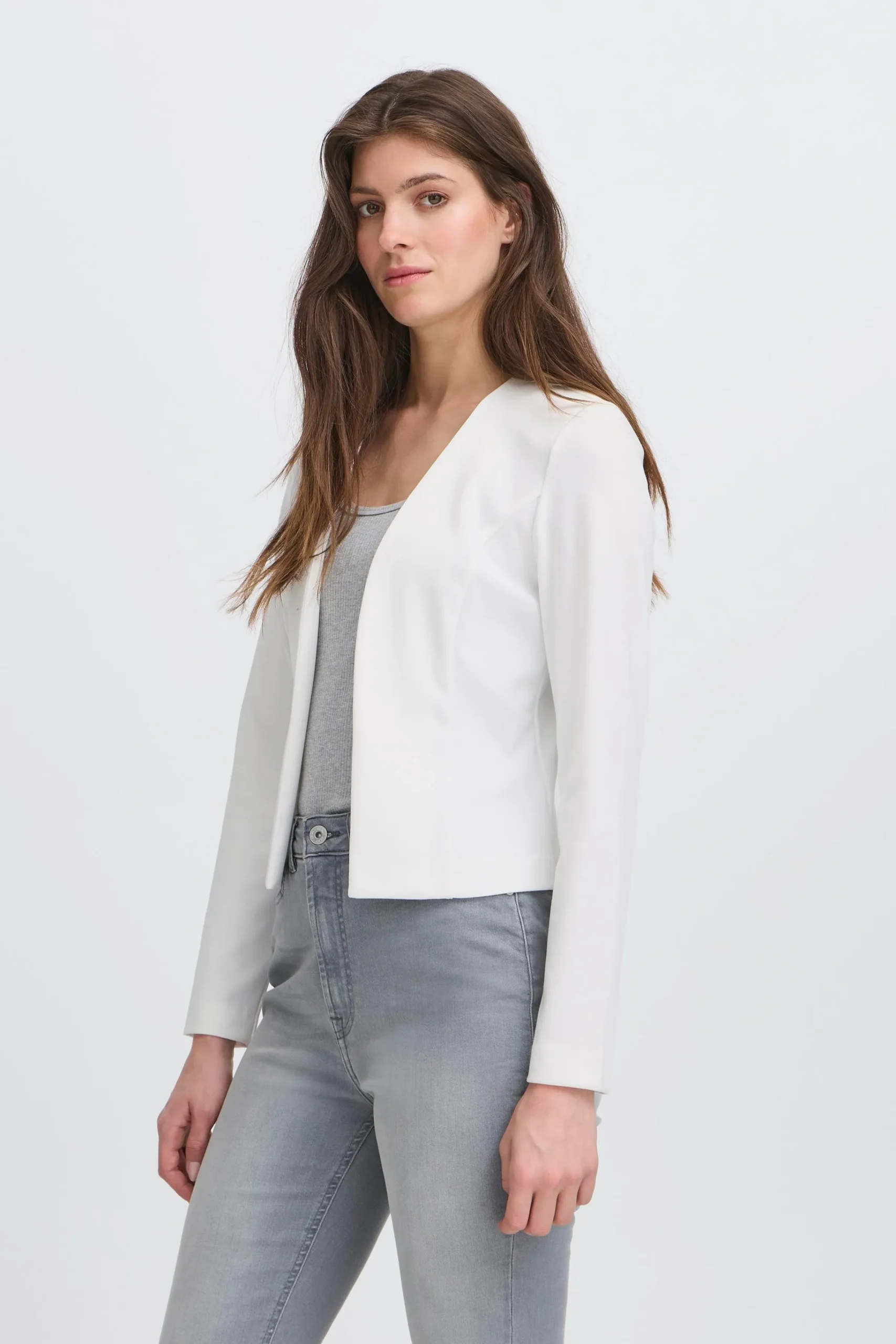 Ichi Basics | Blazers>IHKATE Short Blazer CloudDancer