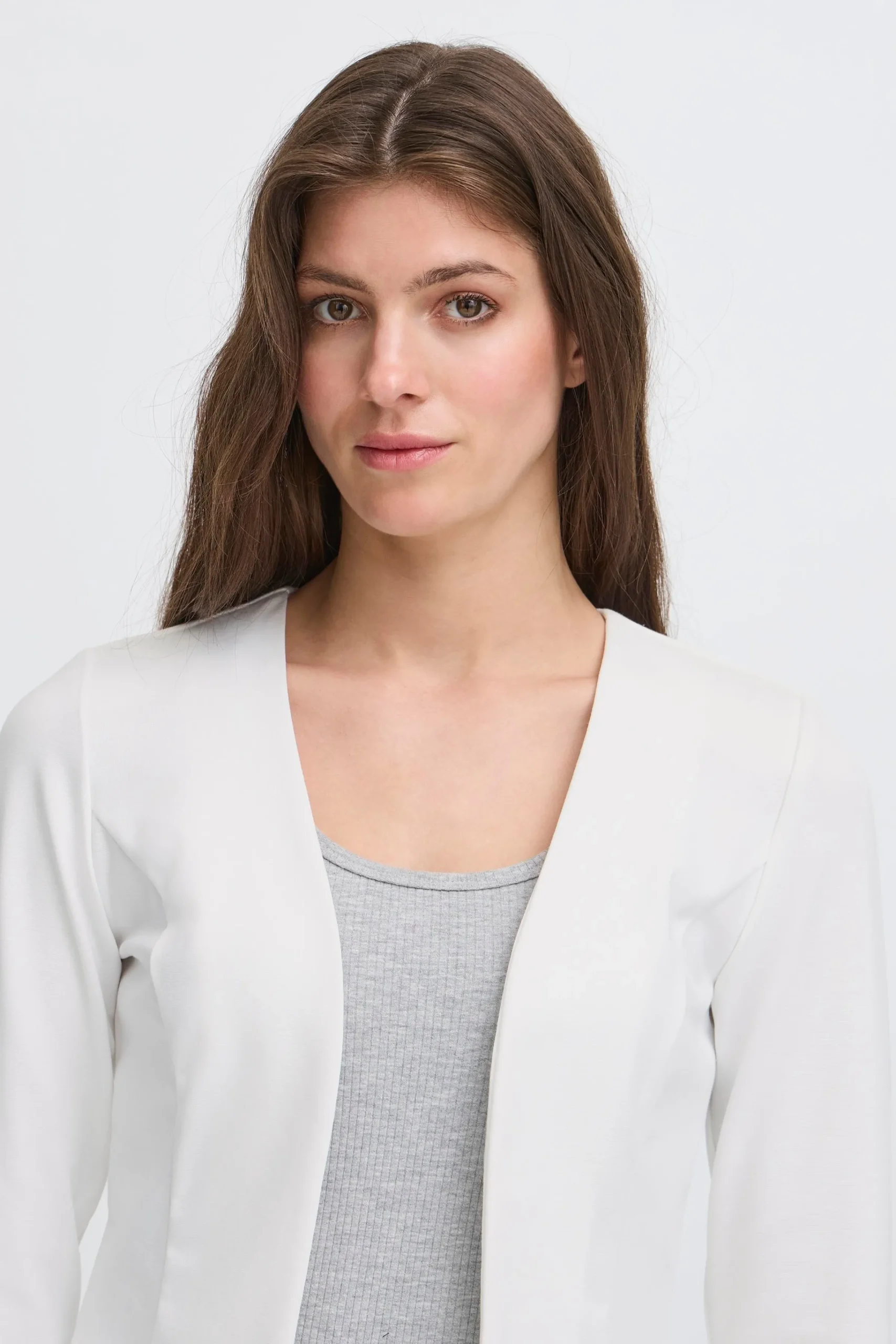 Ichi Basics | Blazers>IHKATE Short Blazer CloudDancer